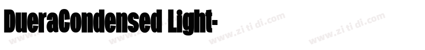 DueraCondensed Light字体转换